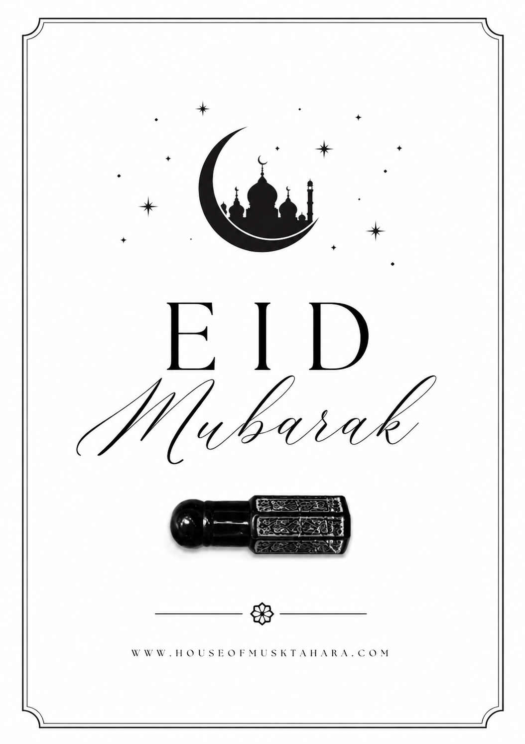 Eid Mubarak kaart met Musk.