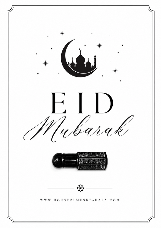 Eid Mubarak kaart met Musk.